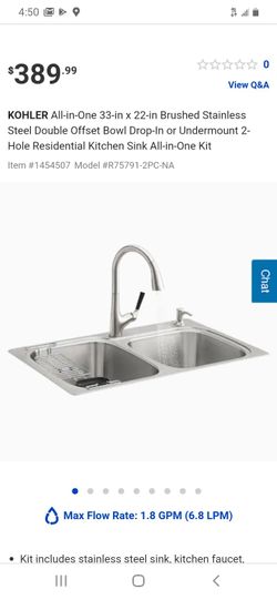 New sink brand Kohler