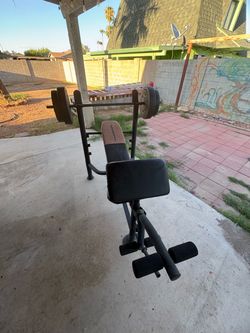 Work out bench press