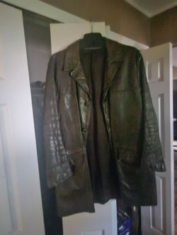 Mens leather coat