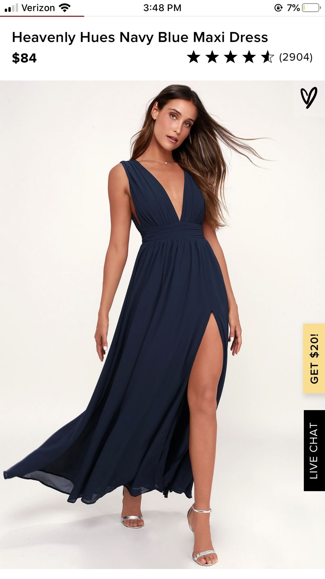 Heavenly Hues Navy Blue Maxi Dress