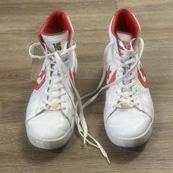 All Star Converse, Men’s Size 10, Good Condition/ See Photos Red, White W/ Gold Accents 