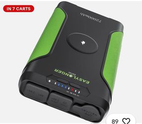 EASYLONGER Battery Backup 266Wh PD12v-24v 72000mAh 60W PD Battery Pack Outdoors