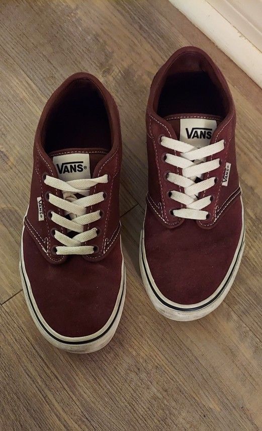 Mens Maroon Van Shoes