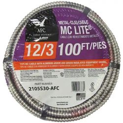 12/3 x 100 ft. Stranded MC Lite Cable