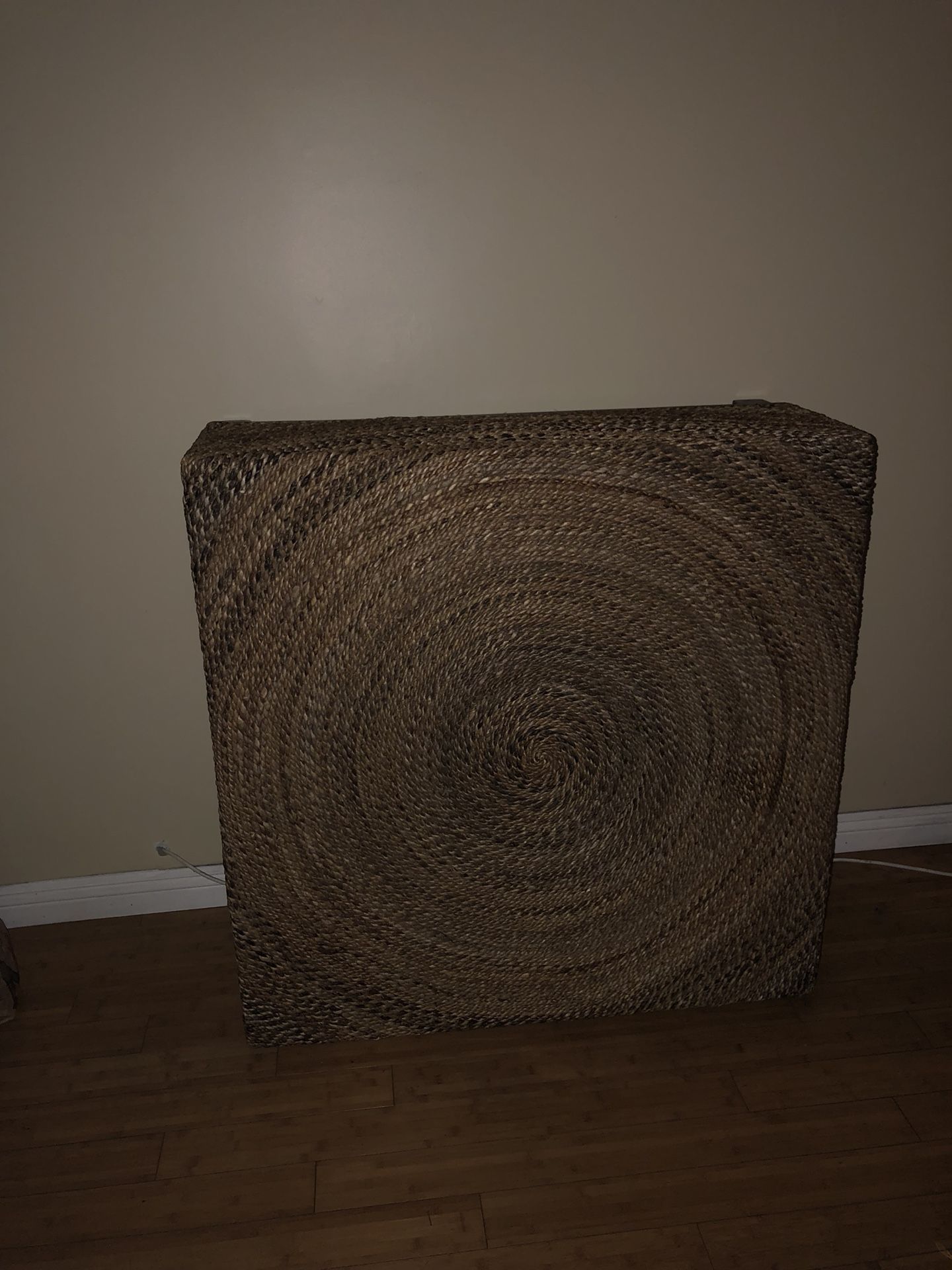 Woven ottoman coffee table