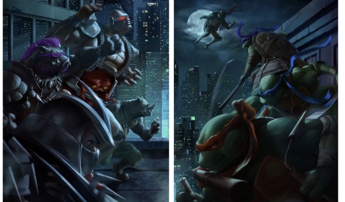 Teenage Mutant Ninja Turtles Ann Bembi Art Print BNG SET LIMITED 150 TMNT