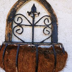 2 Matching Rustic Plant Holders