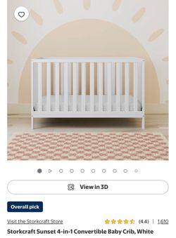 Storkcraft crib & Graco Mattress (Barely Used!)