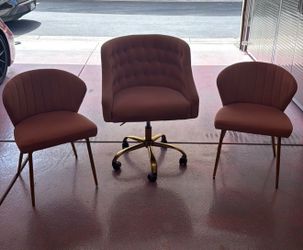 Pink chairs