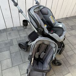 Evenflo Pivot Modular Travel System with SafeMax Infant Car Seat