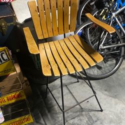 Wooden Vintage Bar Chair