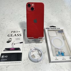 Red iPhone 13 128gb  Unlocked for any carrier 360obo