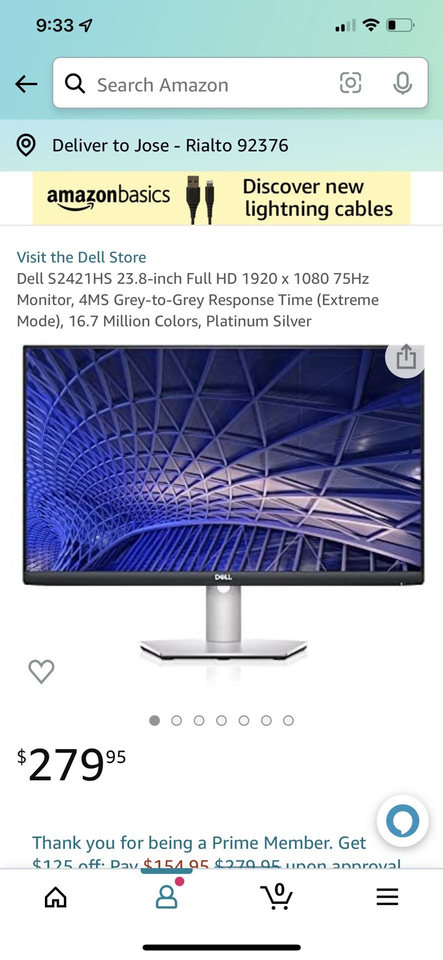 Dell 24” High Definition Monitor