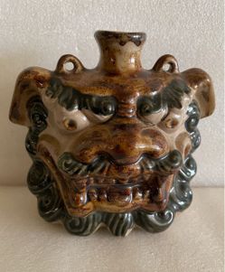 Japanese HANNYA mask wall hanging ceramic with finished