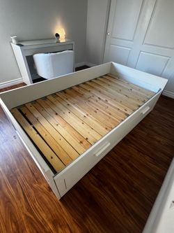 Twin pull out storage bed IKEA Brimnes