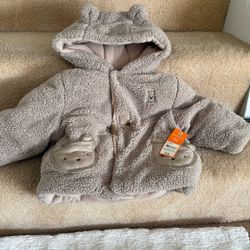 Carters Sherpa And Fleece Jacket 18 Months