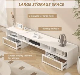 Tv Stand With Swivel Cabinets