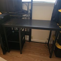 Adjustable Storage Desk (Black) - Room Essentials