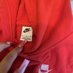 red nike hoodie