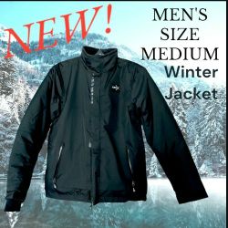NEW Black Winter Jacket Men's Medium  By CKX 