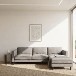 Gray Sectional L Shaped Couch