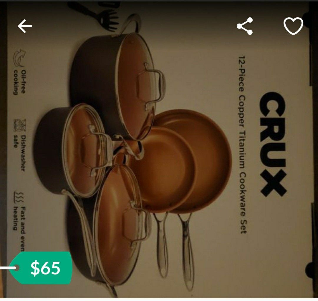 Crux 12 piece cookware set