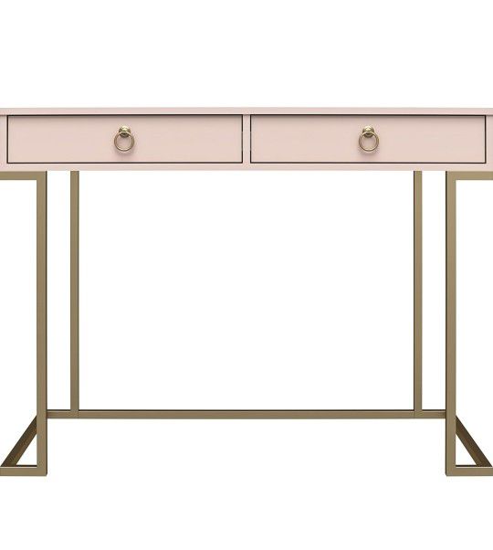 Pink And Gold Desk