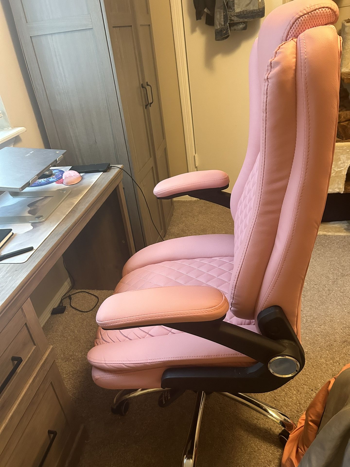 YAMASORO Office Chair High Back Adjustable Ergonomic Desk Chair Executive PU Leather