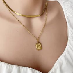 Vintage Elegant Sunburst Signet Square Pendant Necklace 