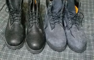 Two pair of Timbaland boots, size 13, sell or trade