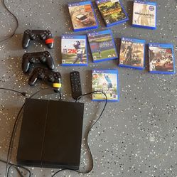 PS4 Console Plus 8 Games 