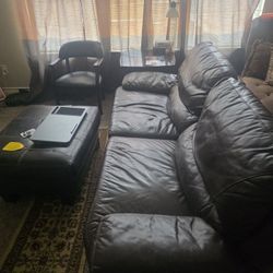 Leather Sofa 