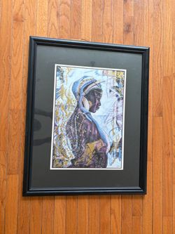 Framed African Woman Portrait Art Print