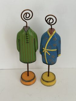 Vintage PIER 1 Pair of Photo or Note Holders