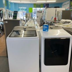 Samsung Top Load Washer And Gas Dryer E5
