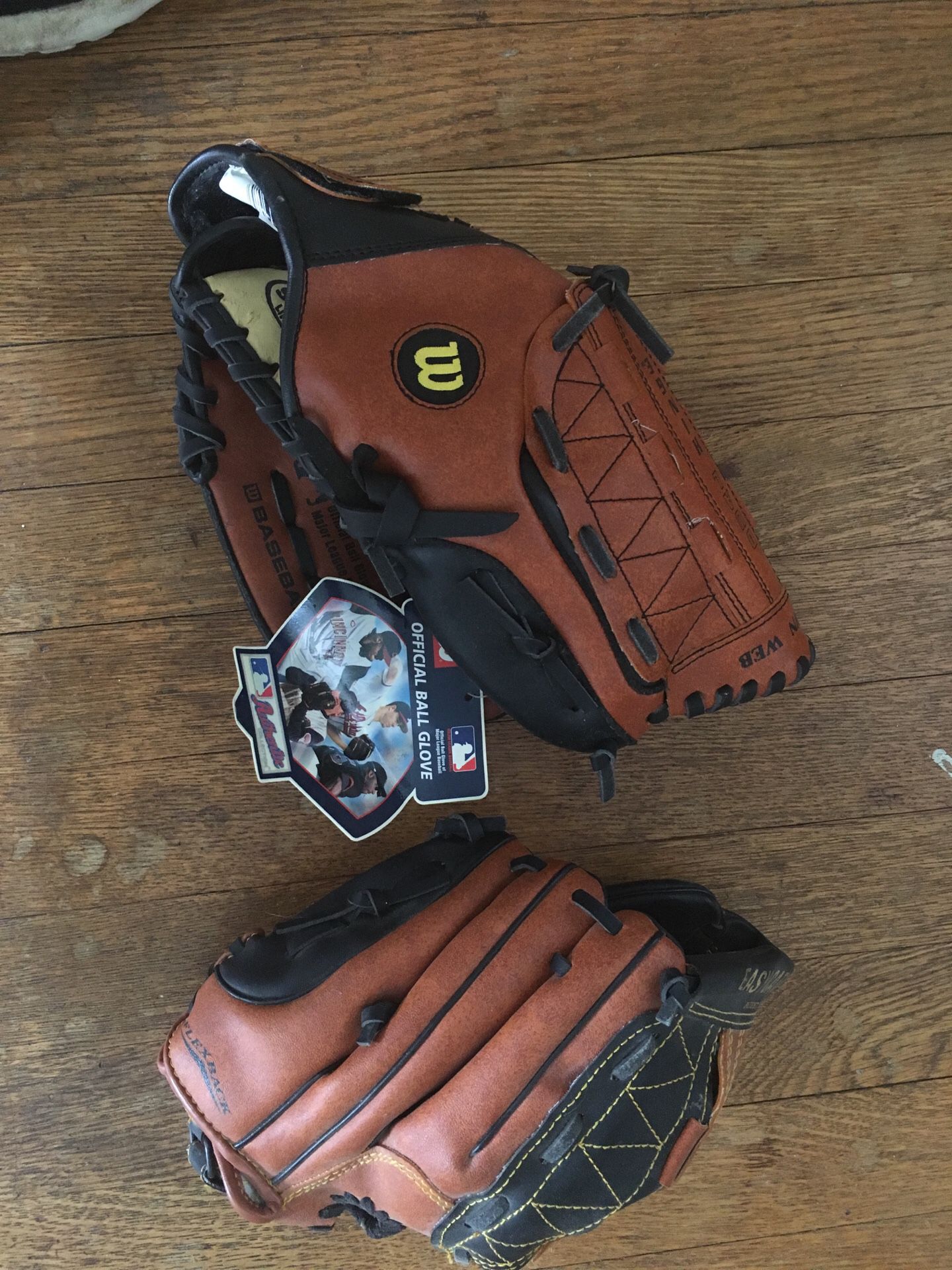 2 Brand New never used Baseball Gloves