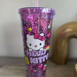 Hello Kitty Purple Confetti Tumbler