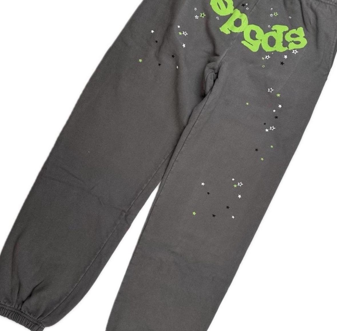 Sp5der grey pants size large.