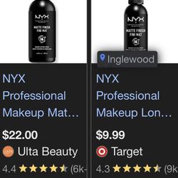 Nyx Setting Spray  And Primer