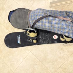 Snowboard And Snowboard Boots