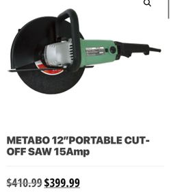 Metano 12 “ inch grainder $345