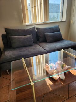 SÖDERHAMN with Custom Covers. Modern Sleek Sofa.