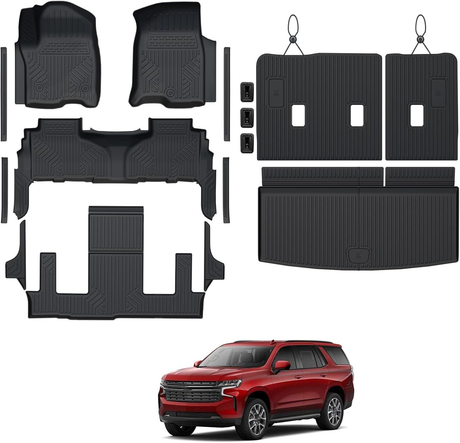 New | Floor Mats for Chevy Tahoe/GMC Yukon 2021–2026 (7-Seat)|Amazon Retail $149.99