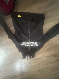 Cough syrup rhinestone hoodie