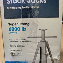 Camco Stackable 4 Pack 6000 Lb Stabilizing Stack Jacks, 6000LB Capacity, 4 Pack, RV/Camper/Trailer