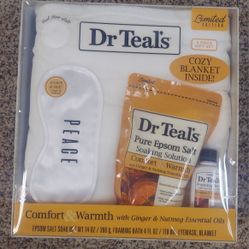 Dr Teal's 4-piece gift set with a "Comfort & Warmth" theme