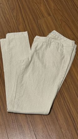 White Sparkle Skinny Pants