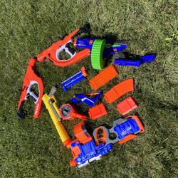 nerf guns lot used guns