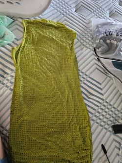 Green dress size lage