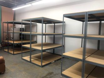 Warehouse Shelving 72 in W x 24 in D Boltless Industrial Storage Racks Heavy Duty Similar to Uline Delivery Available